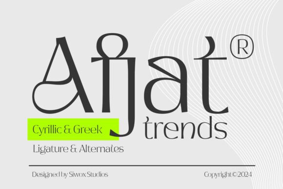 Afjat Display Font for Modern Web Design Projects