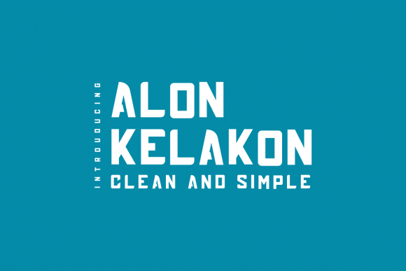 Alon Kelakon: A Bold Display Font for Handmade Product Branding