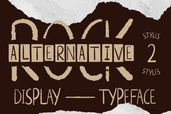 Alternative Rock Font for Creative Branding Projects
