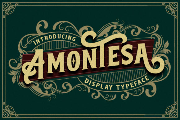 Amontesa: A Vintage Styled Display Font for Memorable Branding