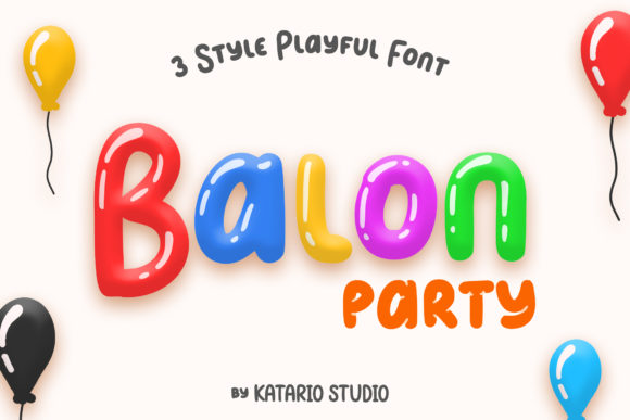 Balon Party Font: A Playful Display Typeface for Creative Projects