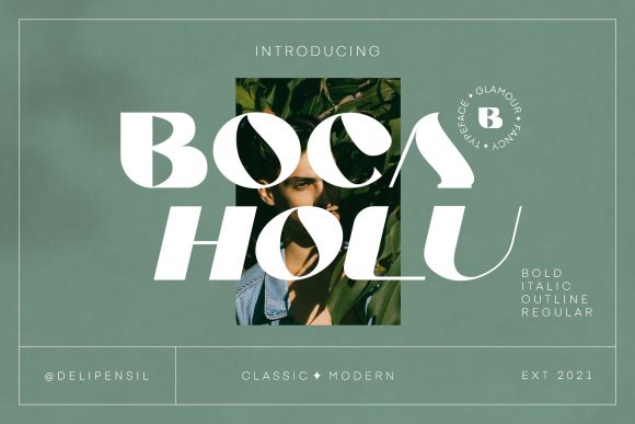 Boca Holu: The Modern Display Font for Polished Brand Identity