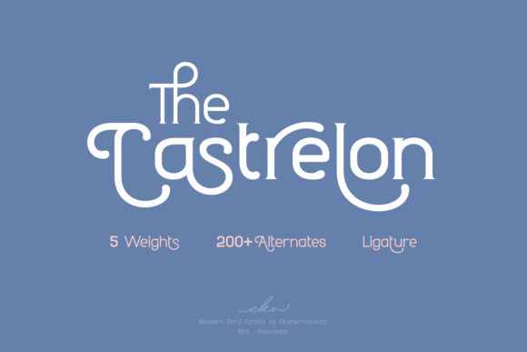 Castrelon: A Vintage-Styled Display Font for Digital Designers