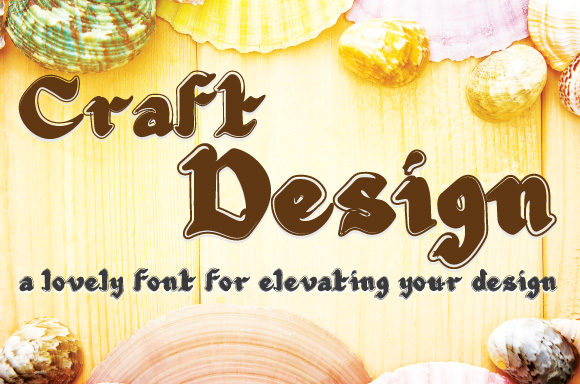 Craft Design Font: A Stylish Typeface for Polished Branding