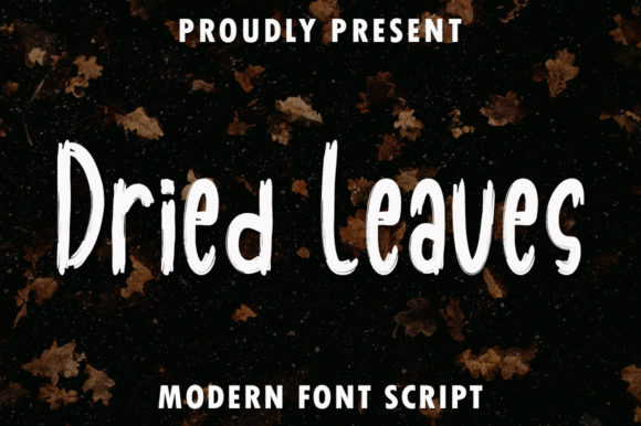 Dried Leaves Font: A Modern Display Typeface for Creative Projects