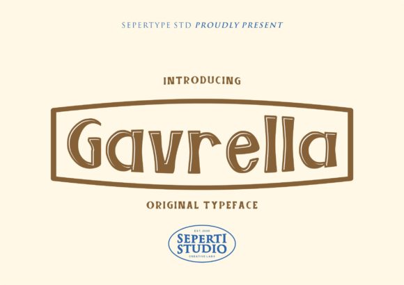 Gavrella Display Font for Creative Campaigns