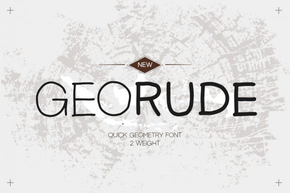 Georude: A Quirky Display Font for Handmade Branding