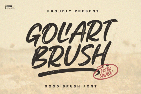 Goliart Brush: A Handcrafted Font for Makers and Designers