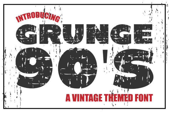 Grunge 90 S Font for Editorial Design and Creative Projects