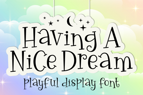 Having a Nice Dream: A Playful Display Font for Editorial Design