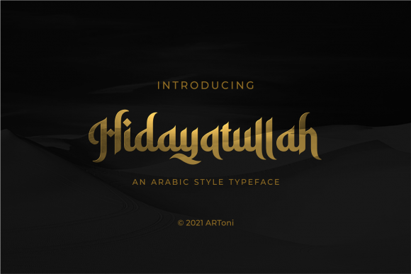 Hidayatullah: A Bold Display Font for Distinct Brand Identity