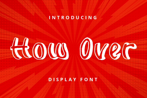 How Over Display Font for Editorial Design