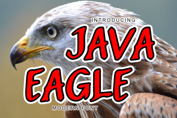 Java Eagle Display Font for Creative Branding Projects