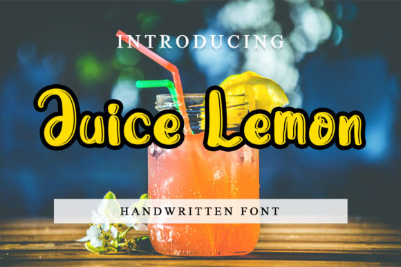 Juice Lemon Font for Vibrant Branding and Social Media Design