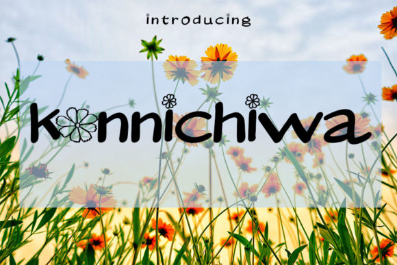Konnichiwa Display Font for Editorial Design