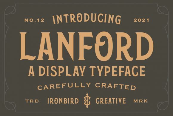 Lanford: A Vintage Display Font for Handmade Branding