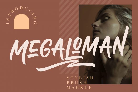 Megaloman: The Paint Brushed Display Font for Bold Web Design