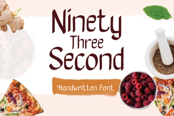 Ninety Three Second Font for Creative Makers and Product Designers