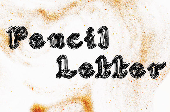 Pencil Letter: A Brush Pen Display Font That Stands Out