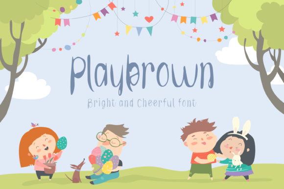Playbrown Kid Font for Playful Web Design and Branding