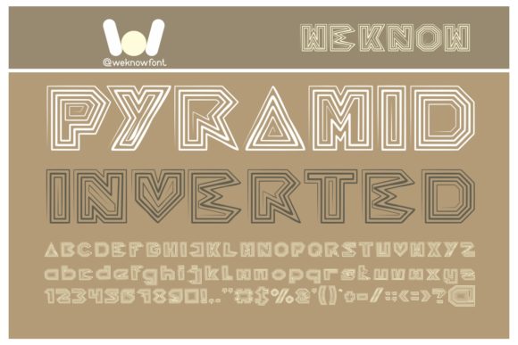 Pyramid Inverted Font: A Bold Display Typeface for Creative Makers
