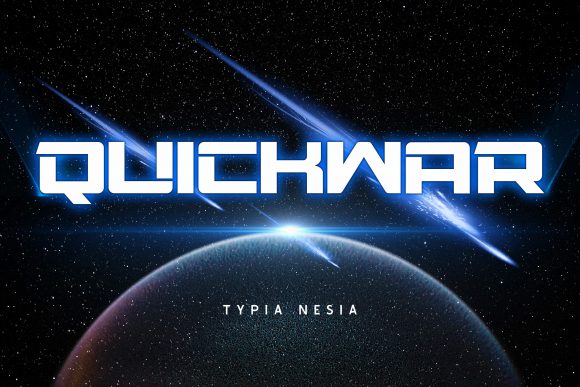 Quickwar: The Bold Display Font for Futuristic Brand Identity
