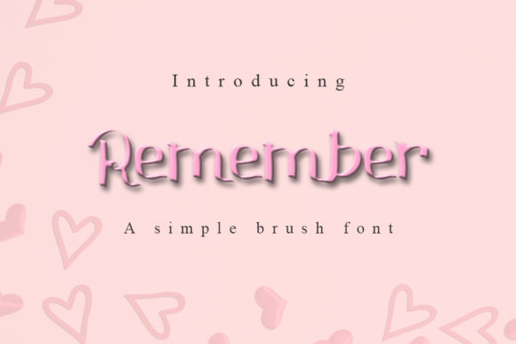 Remember Font: A Stylish Display Typeface for Creative Makers