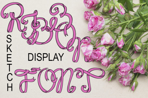 Ribbons Font for Stylish Handmade Creations
