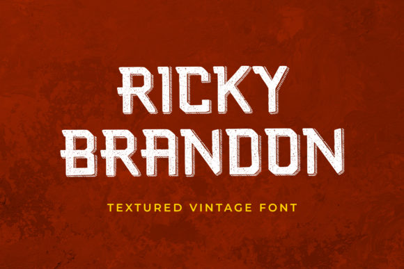 Ricky Brandon: A Vintage Display Font for Editorial Design