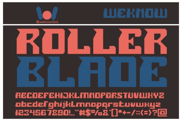 Roller Blade Font: A Youthful Display Typeface for Web Design