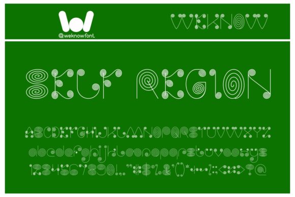 Self Region Font: A Quirky Display Typeface for Creative Makers
