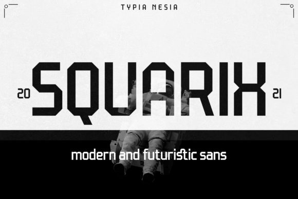 Squarix: A Modern Display Font for Creative Branding Projects