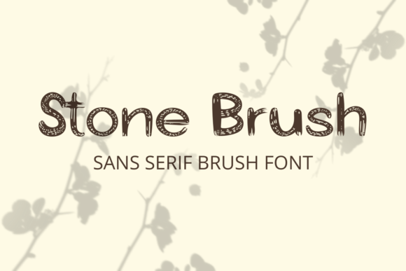 Stone Brush Font: A Display Typeface for Digital Designers