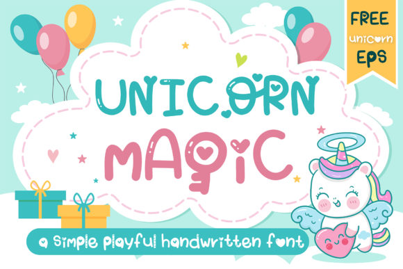 Unicorn Magic Font for Lively Editorial Design