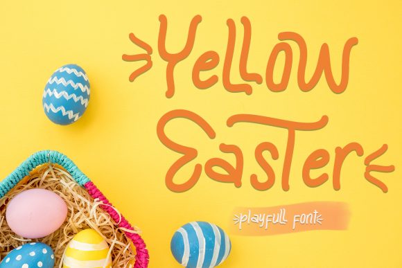 Yellow Easter: The Retro Display Font for Bold Campaigns